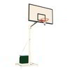 Par de cestas de basquete amovíveis  deluxe com poste quadrado.