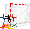 Par de redes de andebol-futsal série profissional. Nylon cores 3mm