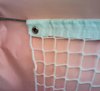 Cross braided model paddle tennis net