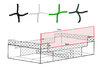 Rede protecção para as pistas de padel para o lateral 20m x 3m