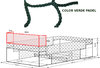 Rede protecção para as pistas de padel para fundo e lateral 2m x 14m verde pádel