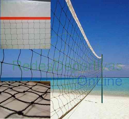 XARXA DE VOLEIBOL PLATJA MODEL ESPECIAL. POLIETILÈ TORÇUT 2 MM Ø