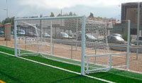 JOC DE PORTERIES DE FUTBOL 7 ABATIBLES D'ALUMINI. SECCIÓ 90 MM