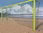 Par de balizas de futebol-praia de aço seção 100 mm