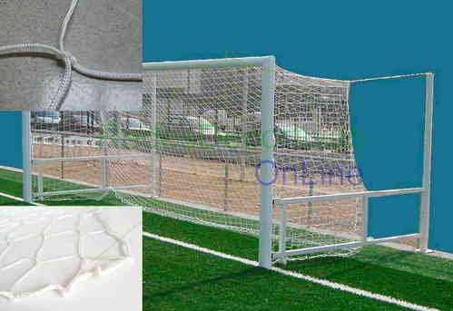 PAR DE REDES DE FÚTBOL 7 Y FÚTBOL 8 SERIE PROFESIONAL. NYLON 3 MM Ø - PORTERÍA PLEGABLE