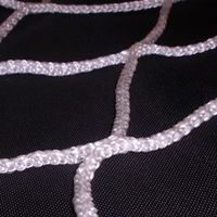 PAR DE REDES DE HOCKEY SALA MODELO ENTRENAMIENTO. POLIPROPILENO 4 MM Ø