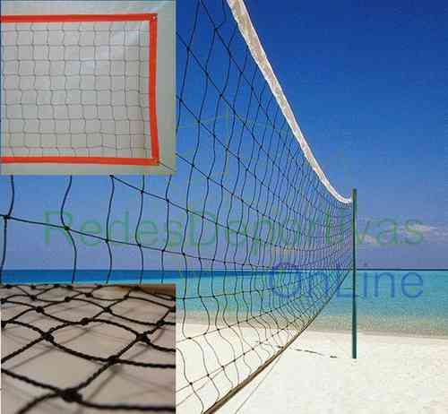 RED DE VOLEY PLAYA MODELO POLIETILENO CON CINTA PERIMETRAL
