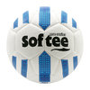 BALÓN FUTBOL HÍBRIDO SOFTEE MAX - FUTBOL11, BLANCO/AZUL