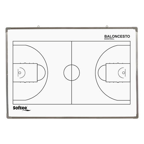 PIZARRA MAGNÉTICA CERCO DE ALUMINIO 60 X 90 CM BALONCESTO