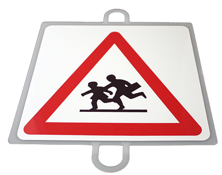 PANELL SENYALITZACIÓ DE TRAFICO DE PERILL, PRIORITAT Nº 8 (NENS)
