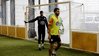 JOGO BALIZAS FUTEBOL INDOOR METÁLICAS AMOVIVEIS CANO 100 MM