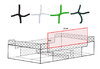 XARXA PROTECCIÓ PER A LES PISTES DE PADEL PER A LATERAL RECTANGULAR 3M X 16M