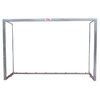 JGO PORTERÍAS GALVANIZADAS F.SALA/BALONMANO METÁLICAS TRASLADABLES 80X80MM CON BASE 80X40MM