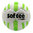 BALÓN FÚTBOL HÍBRIDO SOFTEE MAX - BLANCO/CORAL FLÚOR, FÚTBOL11