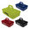 PORTABOTELLAS PARA 12 BOTELLAS 750ML SOFTEE - AMARILLO FLUOR, 12 BTLL