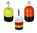 SET DE CONOS SOFTEE REDONDO - 40 UDES, AMARILLO FLUOR/NEGRO