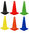 CONO SEMIRÍGIDO SOFTEE 23 CM -NARANJA FLÚOR, ROJO, VERDE, NEGRO, AZUL, AMARILLO-