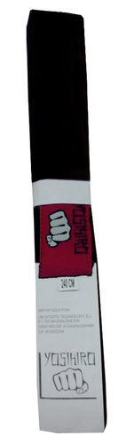 CINTURON KARATE/JUDO YOSIHIRO 100% ALGODON - ADULTO, MARRON/NEGRO