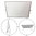 PIZARRA NEUTRA 25X35 CM SOFTEE CON SOPORTE