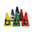 Descatalogado-CONO 38 CARACOL -AMARILLO, VERDE, ROJO, NARANJA FLÚOR, NEGRO, AZUL-