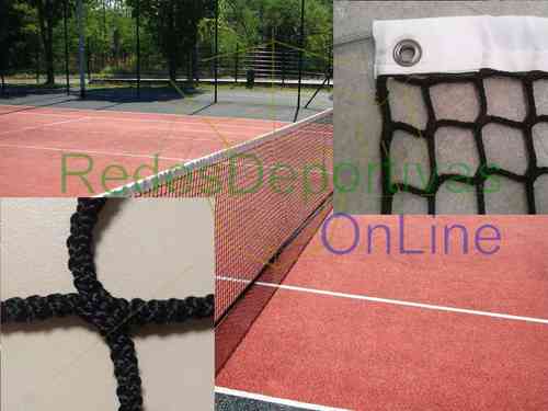 Red de tenis sin nudos para pista simple de 10.06m