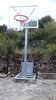 JGO CANASTAS GALVANIZADAS MINIBASKET DELUXE MONOTUBO TRASLADABLES 2 RUEDAS CON CARRO -SIN TABLEROS,