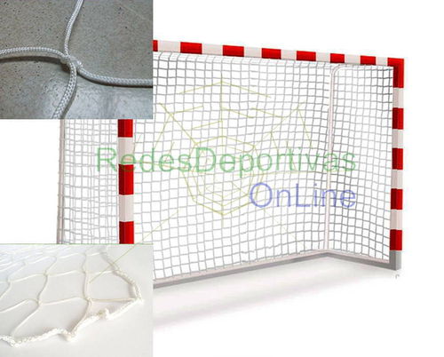 MEDIO JUEGO REDES BALONMANO Y FÚTBOL SALA SERIE PROFESIONAL. NYLON 3 MM