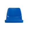 ASIENTO PVC CON RESPALDO AZUL