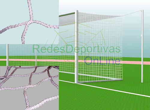 REDES DE FUTEBOL 11 SÉRIE TREINAMENTO. POLIPROPILENO SEM NÓS 4 mm Ø MALHA HEXAGONAL