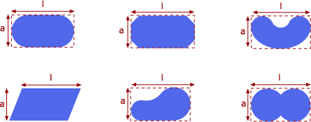 Piscina con forma variadas como riñón, romana, rombo, elíptica, etc